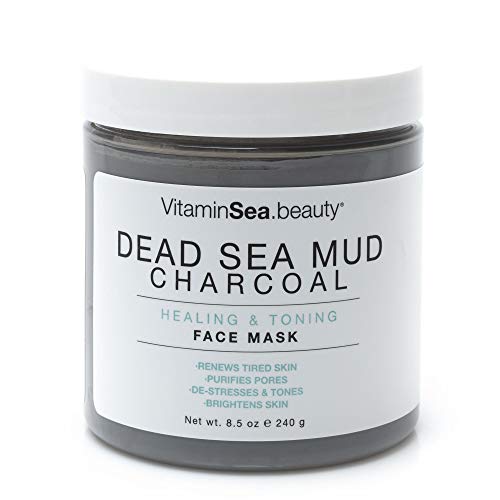 VitaminSEA.Beauty Dead Sea Mud Charcoal Healing and Toning Face Mask