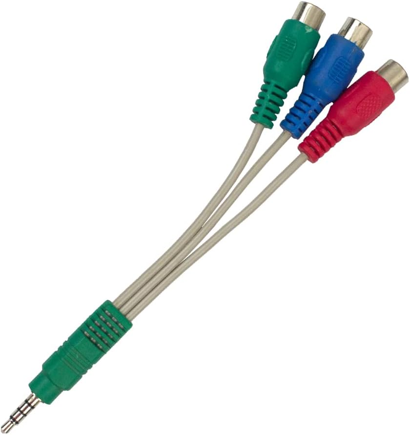 3.5mm RCA Component Video Cable YPbPr Male to 3 RCA Female RGB Adapter CBF Signal Cable AV