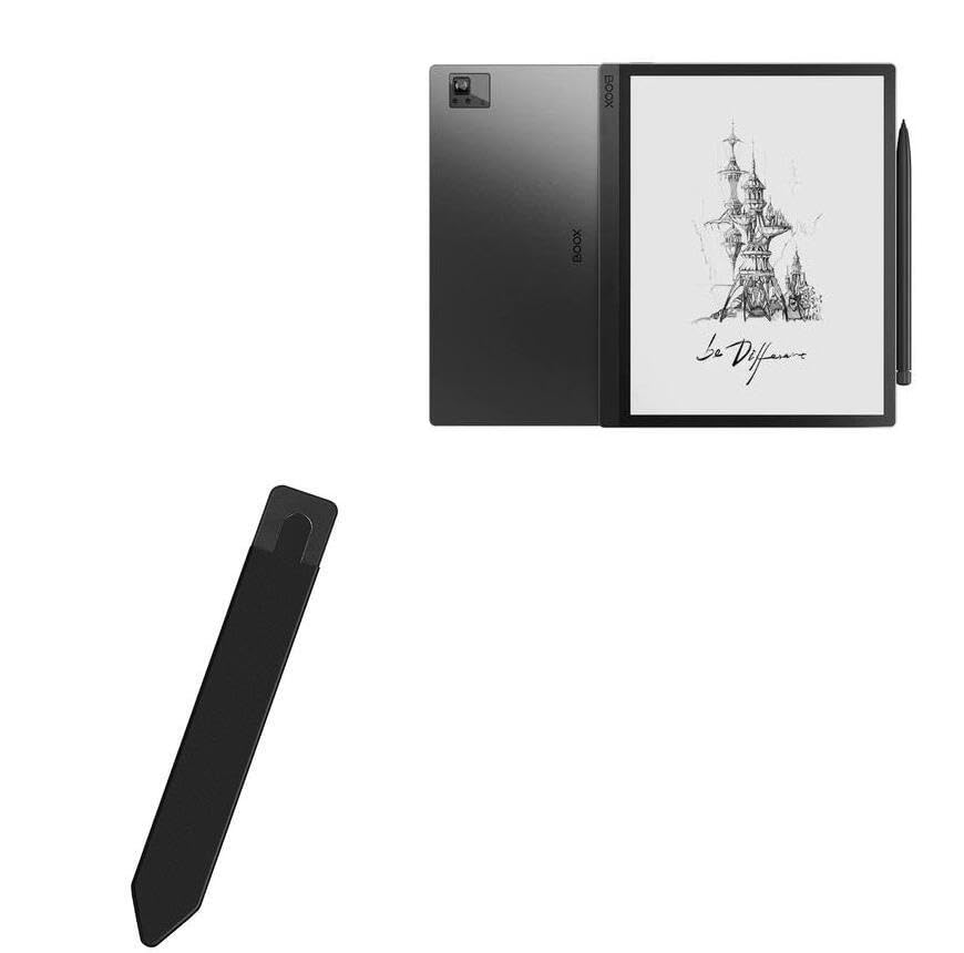 BoxWave Stylus Bag Compatible with Onyx BOOX Tab Ultra (10.5") - Stylus Holder Pouch, Portable Stylus Holder, Self Adhesive for Onyx BOOX Tab Ultra (10.2") - Jet Black-image-14