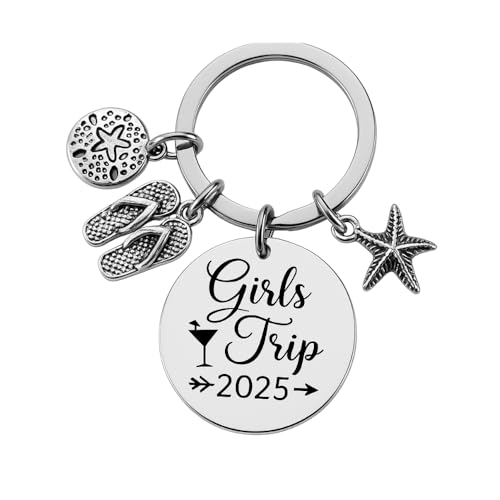 Infinity Collection Girls Trip Keychain, 2025 Girls Getaway Beach Charm