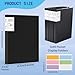 A4 Display Folders, 5 Pcs Total 200 Pockets with Stickers, Plastic Sleeves and Pockets Presentation Folders Document Project Folder for School and Offices