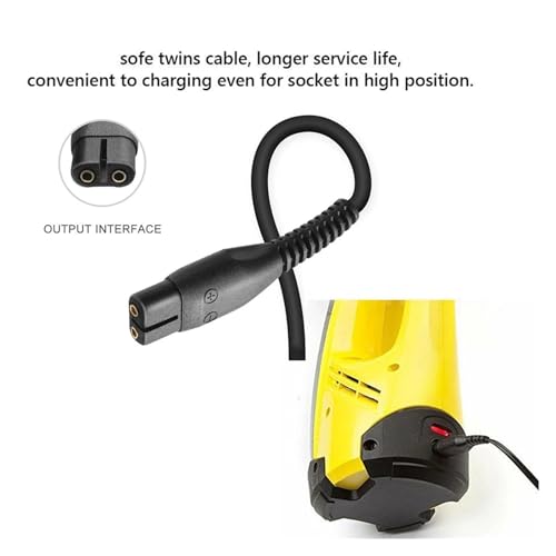 BeegIe 5.5V Window Vacuum Cleaner Power Supply Adapter Battery Charger Compatible For Karcher WV Series WV1 WV2 WV50 WV60 WV70 WV75 Plus WV55R, z1000haojun