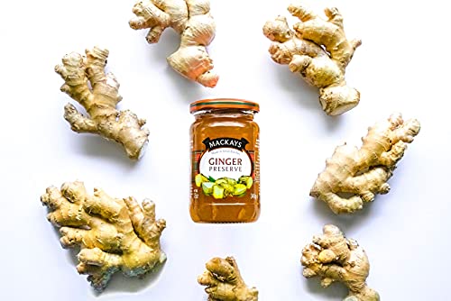 Image of Mackays Ginger Preserve Jam 340 gm | Imported from Scotland | Made with Whole Fruits | Vegan | Gluten-Free | No Artificial Colors or Preservatives (Pack of 3)