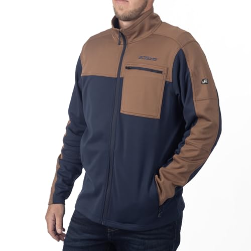 KLIM Men's Glacier Jacket - X-Large - Dress Blues - Cocoa Brown