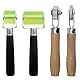 Andrückrolle, Andrückwalze, Silikon Rolle, Handdruck Roller, Auto Reifen Reparatur Roller, Anroller für Reifenreparatur, Reifen Rollenlager, Gummi Nahtroller und Reifen Roller Werkzeug Set, 4 Stück