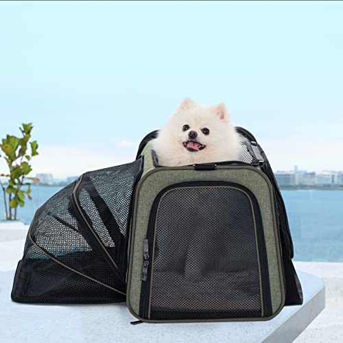 Petsfit Transportador de Cães Expansível para Gatos, Transportador de Animais de Estimação Portátil