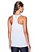 Under Armour Women's Tech Solid Tank Top , White (100)/Metallic Silver, Small