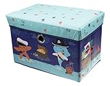 Underwater Sea Adventure Storage Organizer by Clever Creations | Storage Ottoman for Any Room | Perfect Size Chest for Books, Shoes, Games & More