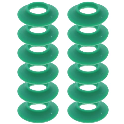 HYTROVE 12 piezas Juntas de Silicona para Sellado de Botellas con Cierre Abatible Juntas Antileak para Botellas de Cerveza y Refrescos Repuestos Verdes para Uso Hogar y Eventos