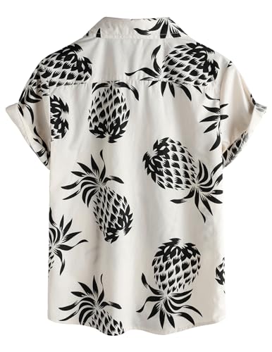 VATPAVE Boys Hawaiian Shirt Short Sleeve Button Down Shirt Summer Beach Shirts for Kids 6-14 Years2