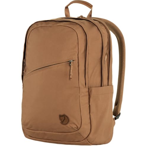Image of Fjallraven Raven 28 Backpack - Multi-Pocket Organization, Padded Support, Durable Fabric - Commuting, Travel, Khaki Dust