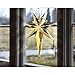 Produktbild Kamaca Magisch leuchtender Stern Fensterbeleuchtung aus Messing Größe 35 x 25 Deko für Winter Weihnachten (Gold)