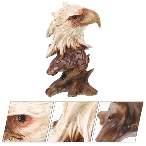 Présent unique tête d'aigle rétro en résine pour collectionneur - 6