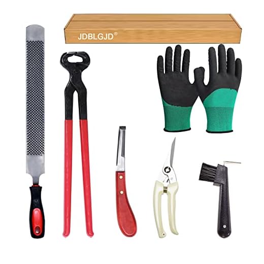 JDBLGJD Horse Farrier Tools 16Inch,Professional Farrier Tool Kits Hoof rasp hoof Nippers hoof Knife Horses Hoof Trimmers Tools Suitable for Hoof Trimming for Horses/Donkeys Rasp Hoof Cutter Set