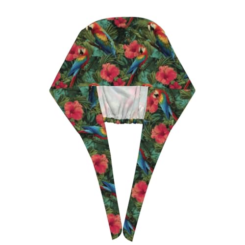 Image of Working Cap Scrub Cap with Sweatband Adjustable Unisex Tie Back Hat for Cleaning Farm Nursing