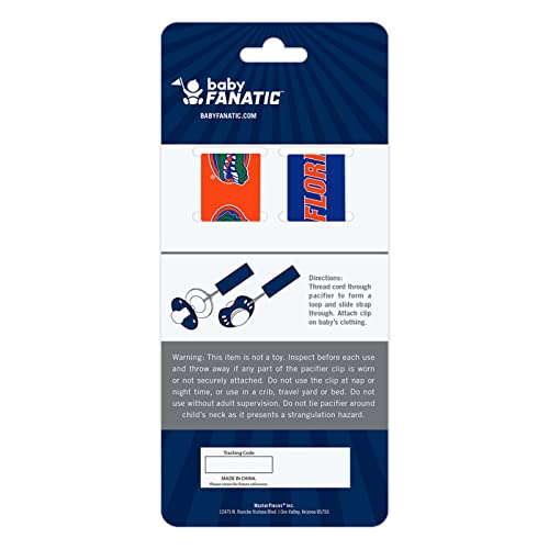 Babyfanatic Officially Licensed Unisex Pacifier Clip 2-Pack - Ncaa Florida Gators - Officially Licensed Baby Apparel #TOP2
