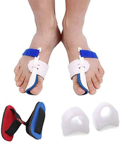 Bunion Corrector, Bunion Splint Relief Protector Sleeves kit, Toe Separators and Spreaders, Treat Pain in Hallux Valgus, Big Toe Joint, Toe Spacers Straighteners (All day use (5 pieces))