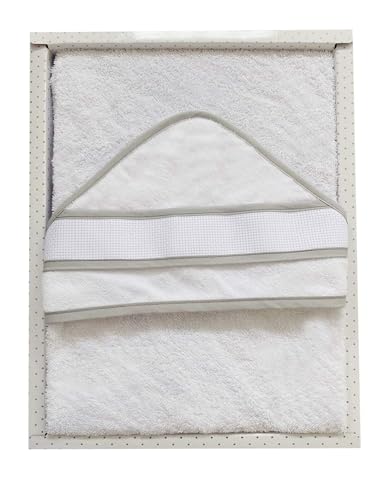 Duffi baby 0894-11 - Capa de baño para Bordar 100x100 cm, Gris, Unisex