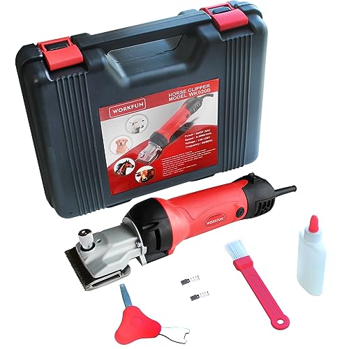 image for WORKFUN Professional Horse Clippers 600W, Horse Trimmer Shaver Kit,Ele