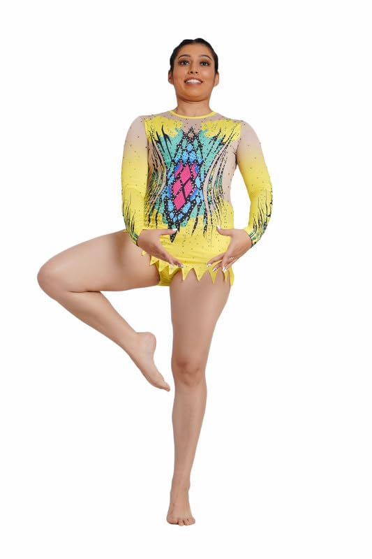 स्वदेस SPORTS Girls/Women full sleeves Leotard - Ideal for Gymnastics, Dance, Yoga, Acrobatics or Performance (Toddlers, Kids, Adults)-image-34