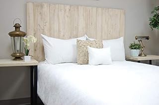 Antique White Headboard Weathered California King Size, Hanger Style, Handcrafted. Mounts on Wall