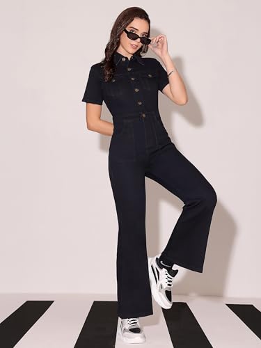Dolce Crudo black denim jumpsuit – image 2