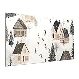 Impression directe UV dans des couleurs brillantes : le motif est imprimé directement sur la surface en aluminium blanc - résistant à la lumière, aux rayures et aux intempéries pour une qualité durable en intérieur.