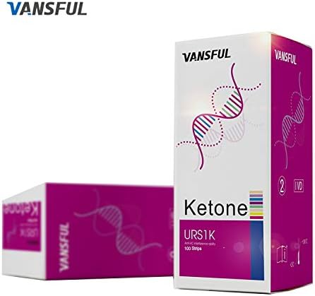 VANSFUL Ketone Testing Strips 125 ct: Test Ketosis Levels on Low Carb Ketogenic Diet, 125 Strips Best for Accurate Meter Measurement of Urine Ketones Tests.