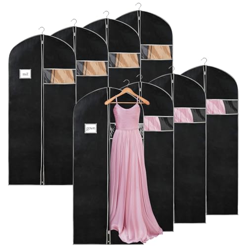 60'' Dress Bags set of 8 for gowns and suits
