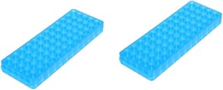 Cabilock 2 Piezas Gradilla azul estante frasco Científico fiesta bastidores de tubos soporte de tubo centrífugo soporte para tubo de ensayo soporte para vasos de abdominales