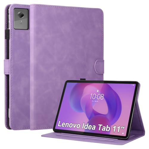 Protection Lenovo Idea Tab 11 2025 violette pour lecture et vidéos