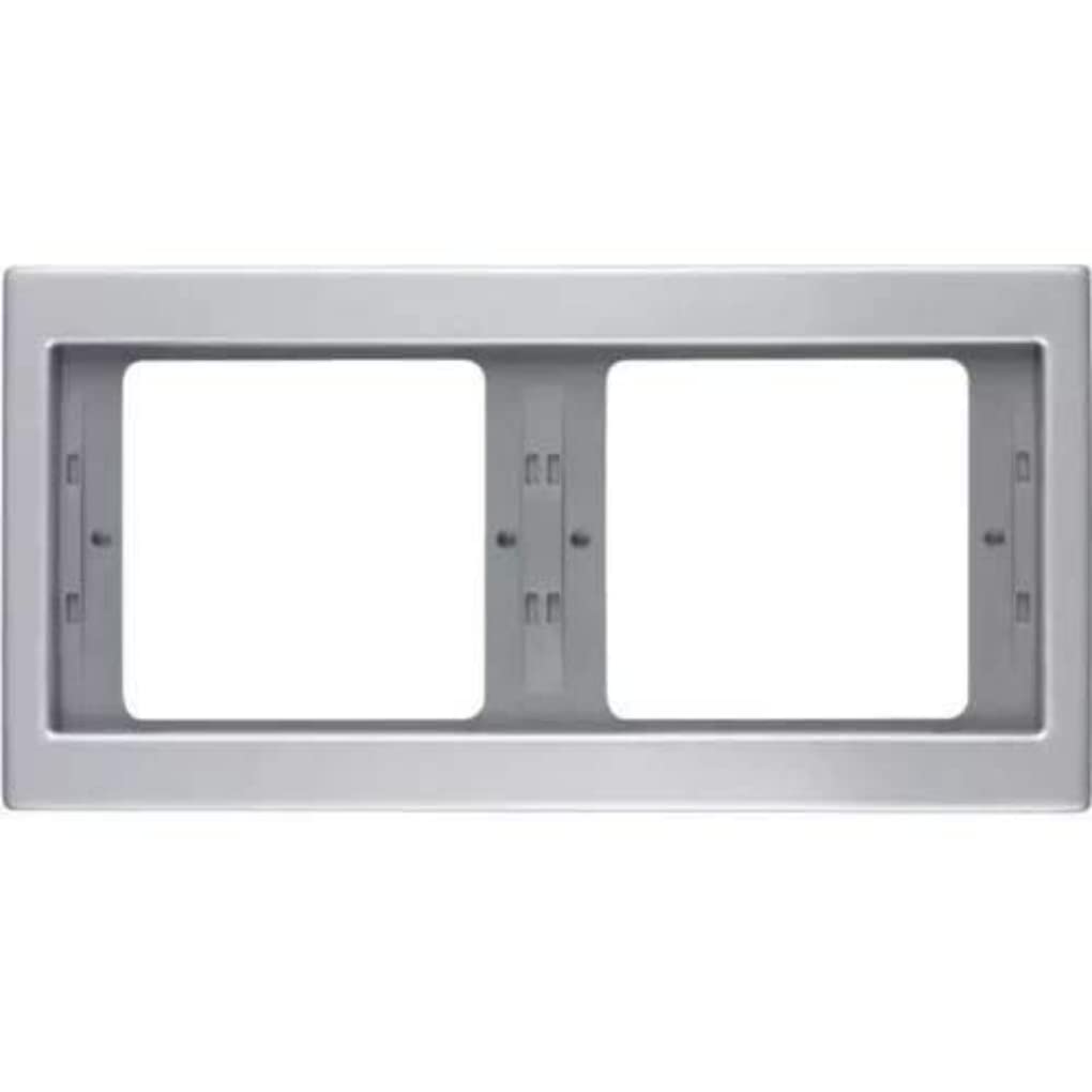 Marco 2EH K.5 aluminio plaque de finition 2 postes pour interrupteur