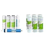 APEC Water Systems FILTER-MAX-ES50 & FILTER-SET-ESX2 High Capacity Replacement Pre-Filter Sets for Essence Series Reverse Osmosis Water Filter System Stage 1-3, White