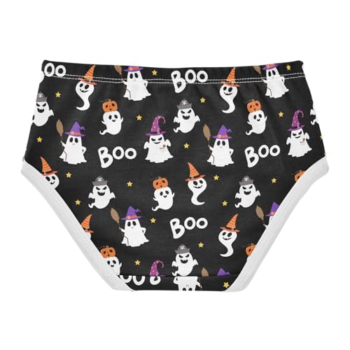 Little Girl Underwear Toddler Panties Kids Undies Halloween Ghost Soft Cotton Briefs 2T-8Y2