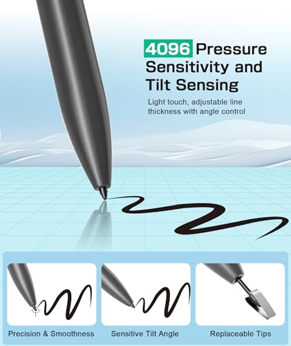 Stylet EMR pour Remarkable 2 stylo numérique gris avec fonction d'inclinaison