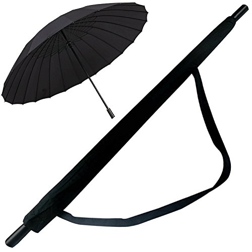 VeronicaYang Golf Umbrella - 24 Ribs Sturdy Windproof Umbrella, Durability Tested 10,000 Times, High Grade and Easy Carrying for Travel - Rain & Sun Umbrella …