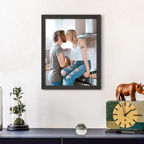Image of upsimples 8.5 By 11 Picture Frame, Wall Gallery Photo Frames with Engineered Wood, Black 1 Pack