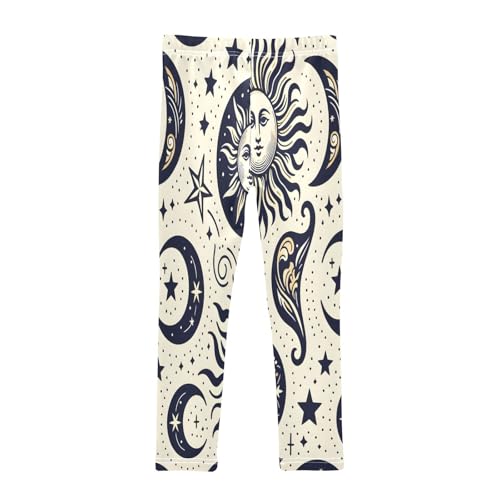 Toddler Girls Leggings Printed Yoga Pants Leggings Sun Moon Star for Kids2
