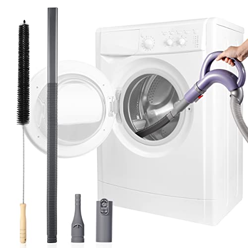 Lanmu Dryer Vent Cleaner Kit Compatible With Shark Model Nv350, Nv351, Nv352, Nv356, Nv356E, Nv357 Vacuum Cleaner, Flexible Vacuum Attachment Lint Brush Extension Hose Adapter Duct Cleaning Tool #TOP20