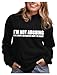 TeeStars Women's - I'm Not Arguing Hoodie Medium Black