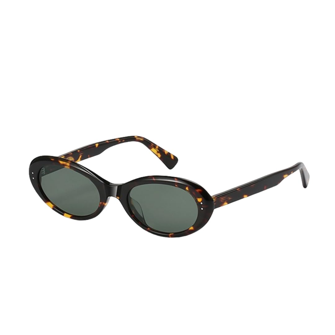 Okulary przeciwsłoneczne z octanu, damskie, owalne, kocie oczy, okulary UV400, męskie