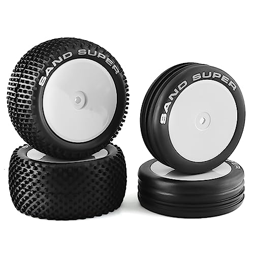 GoolRC �����[�g�R���g���[���I�t���[�h�����[�J�[ �z���C�g 82&87mm �^�C�� 4 �{ �����p XRAY XB2 Serpent SRX2 SRX4 Traxs Bandit Tekno EB410 Tamiya DT02 1/10 �����[�g�R��