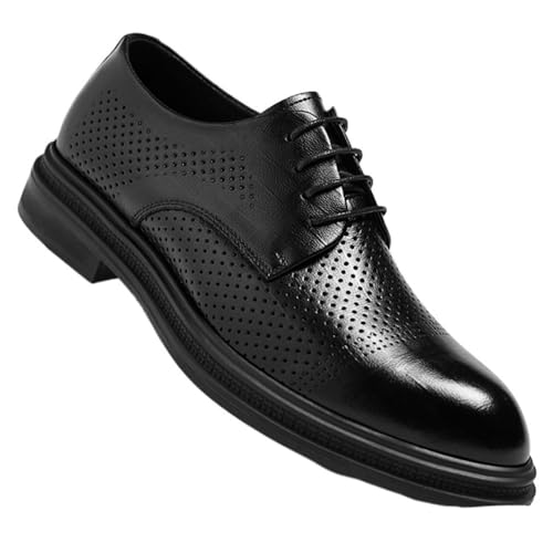 Men's Breathable Hollow Out Dress Shoes Business Casual Oxfords Comfortable Lightweight Slip - Main Image