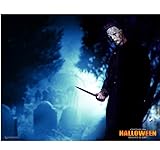 Halloween Michael Myers holding knife up in graveyard promo 8 x 10 Inch Photo