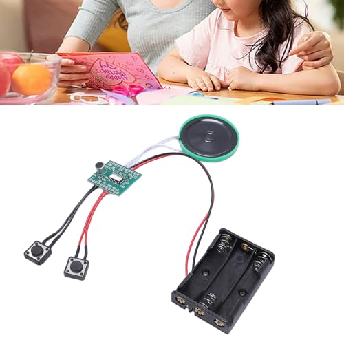 Módulo de Gravador de Som BTSEURY Com Alto-falante, Módulo de Som Gravável, Módulo de Gravação de Vo