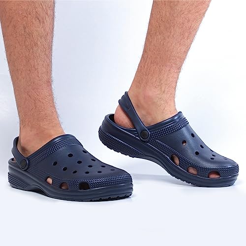 Chinelo Unissex Croc's Papete Cree Confort Leve Macio Antiderrapante (41/42, Marinho)