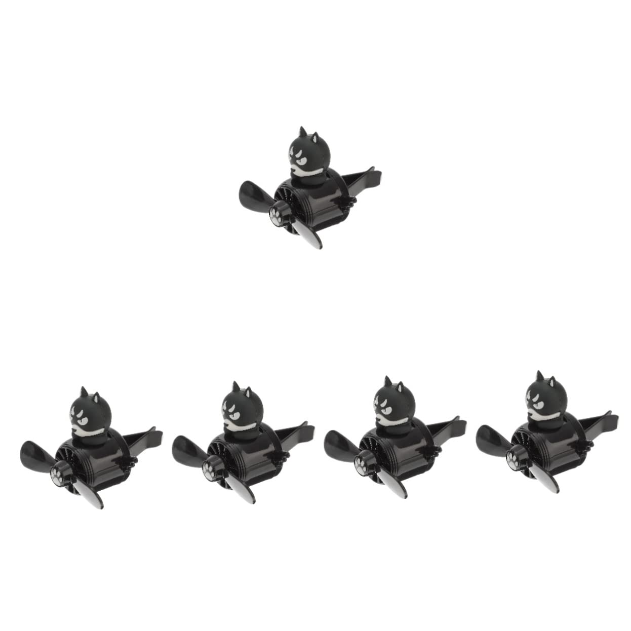 SHERCHPRY 5piezas Difusor De Aromaterapia Para Coche Diseño De Cartoon Ventilador De Aire Para Vehículos Aromatizante Adorable y Creativo Para Aliviar Estrés y Decoración Interior De