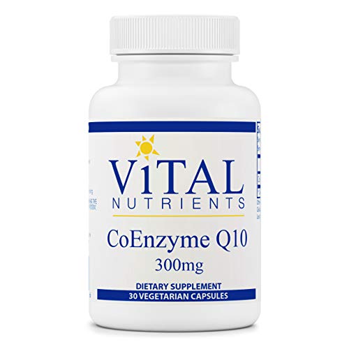 Vital Nutrients - CoEnzyme Q10 - CoQ10 - Potent Antioxidant - 30 Vegetarian Capsules per Bottle - 300 mg