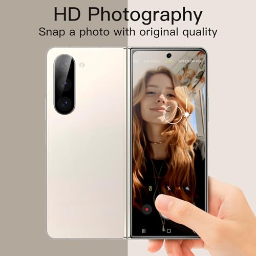 Image of SHILD - (2 Pack Perfect Fits Tempered Glass Screen Protector For Samsung Z Fold 5 | HD Edge to Edge Z Fold 5 Tempered Glass Guard - HD