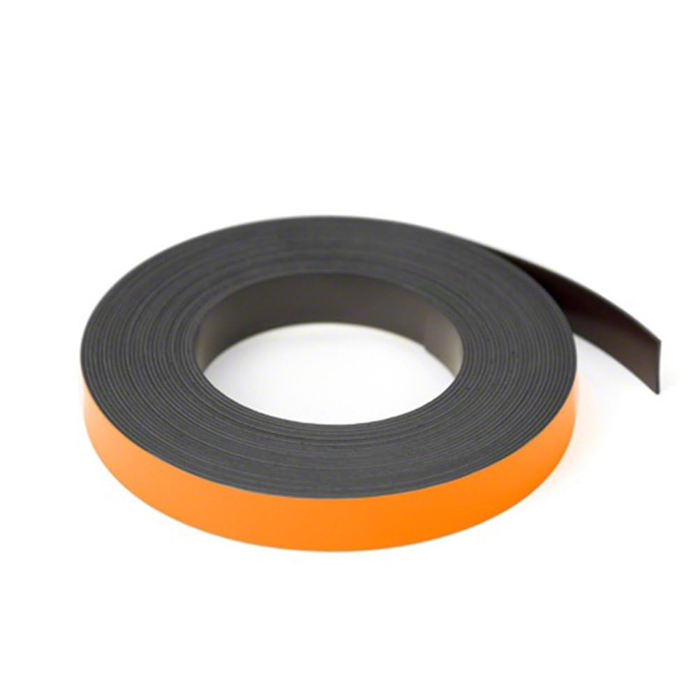 Magflex Lite Flexible Matt Orange Magnetic Gridding Tape12.7mm Wide5M Length from B&Q